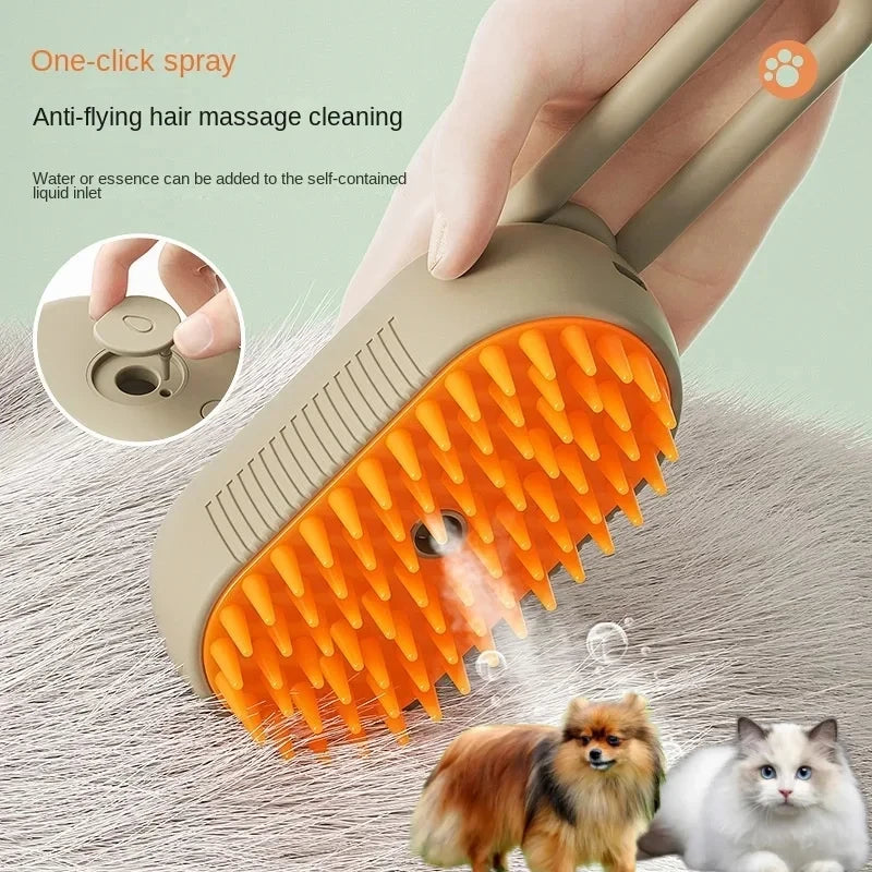 Steamy Pet Grooming Brush